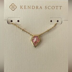 NWT- Kendra Scott Framed Gold Tess Satellite Pendant